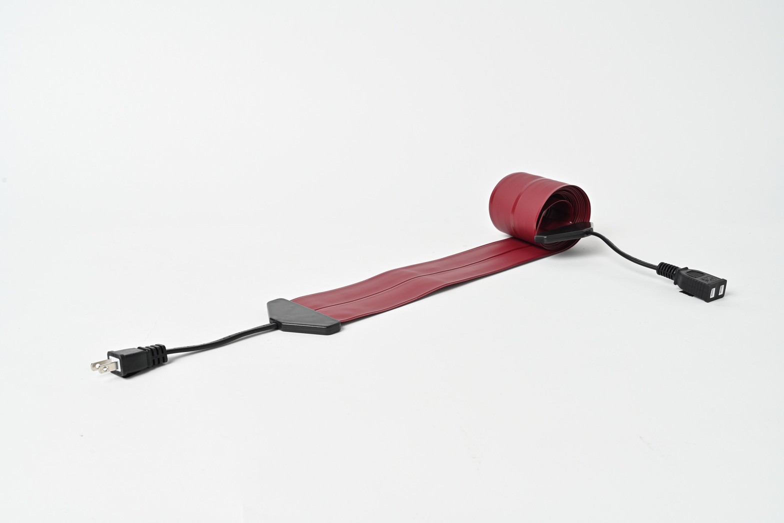 wine red flat extension cord
